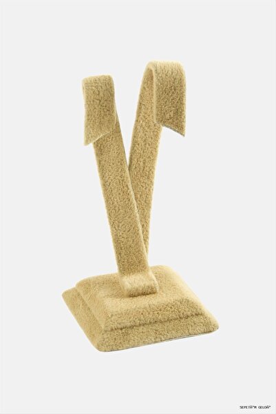 ZERO LAND Spt-Gld Anfora Fabric Palm (111147) Earring Holder Yellow