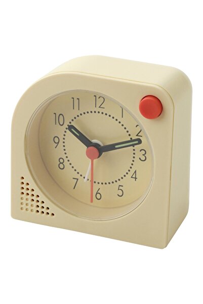 OEM Ceas cu alarmă 8x8 cm galben deschis TJINGA Ceasuri cu alarmă