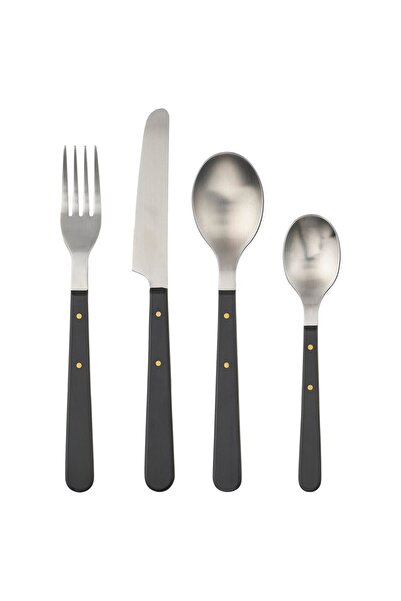 OEM Set tacâmuri, 24 piese negru DOFTSKÖLD Tacâmuri