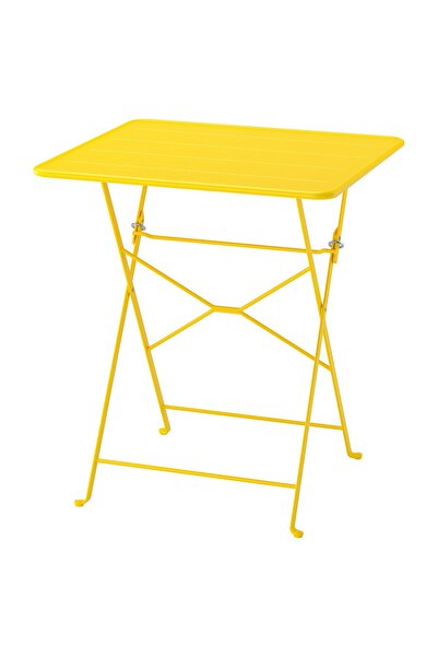 OEM Masă 65x65 cm galben neon exterior SUNDSÖ Mese pentru exterior