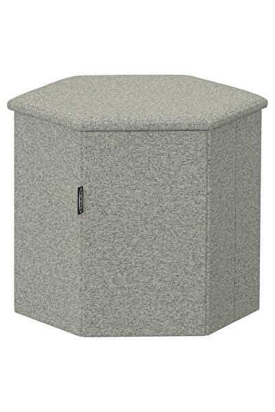 OEM Pouf cu depozitare Öreryd gri-bej KJUGE Taburete şi poufuri cu huse textile
