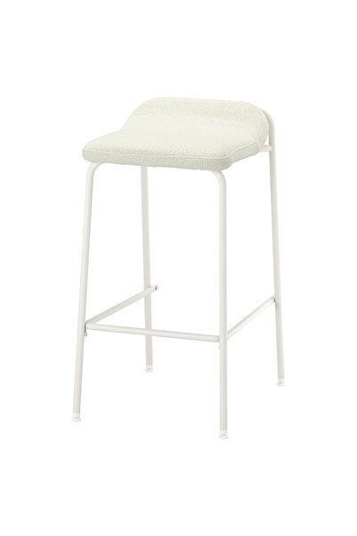 OEM Scaun bar 66 cm înălțimea blatului alb/Axvall alb murdar KESNACKEN Scaune...