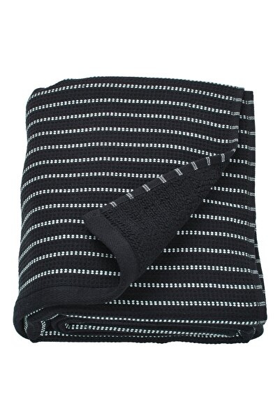 OEM Prosop baie 100x150 cm negru BROKGINST Prosoape de baie și de plajă