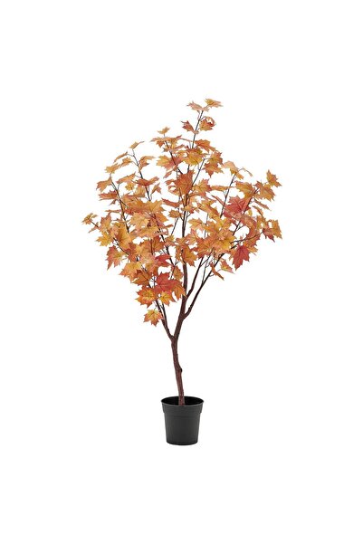 OEM Plantă artificială 19 cm interior/exterior/arțar portocaliu-maro FEJKA Pl...