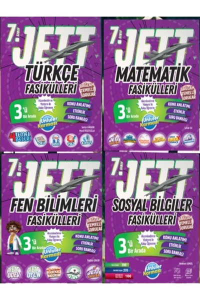 Ünlüler Karması Yayınları 7.SINIF 2027 YENİ MAARİF MODEL JETT FASİKÜLLERİ 4'L...