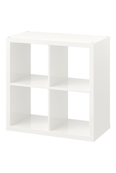OEM Etajeră 77x77 cm lucios alb KALLAX Etajere