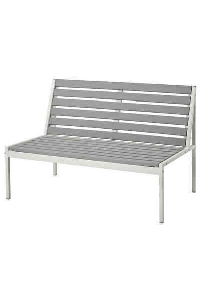 OEM Canapea 2 locuri exterior 100x59x67 cm alb/gri JOLPEN Secţiuni canapele p...