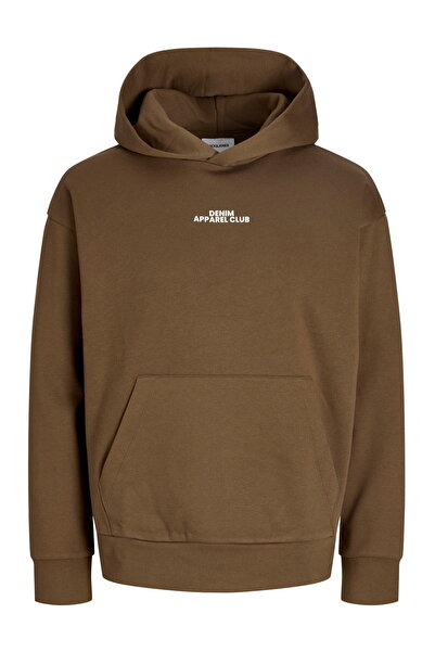 Jack & Jones Ανδρικό φούτερ με στάμπα στην πλάτη και χαλαρή εφαρμογή - Ανδρικό