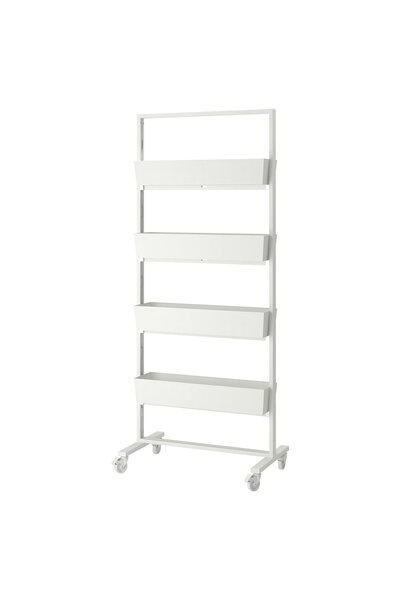 OEM Cadru+rotile/recipiente 85x205 cm alb MITTZON Separatoare de cameră și bi...
