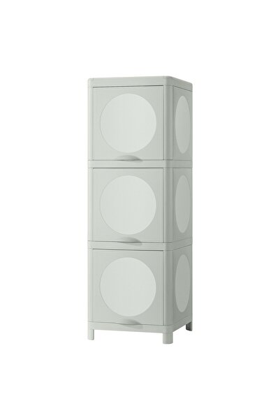 OEM Corp cu uşi 33x34x99 cm verde IVÖSJÖN Dulapuri înalte și etajere pentru baie