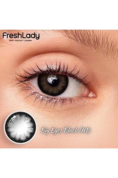 Fresh Lady Colored Contact Lenses 14.20mm Yearly Disposable for Daily Wear Bl...