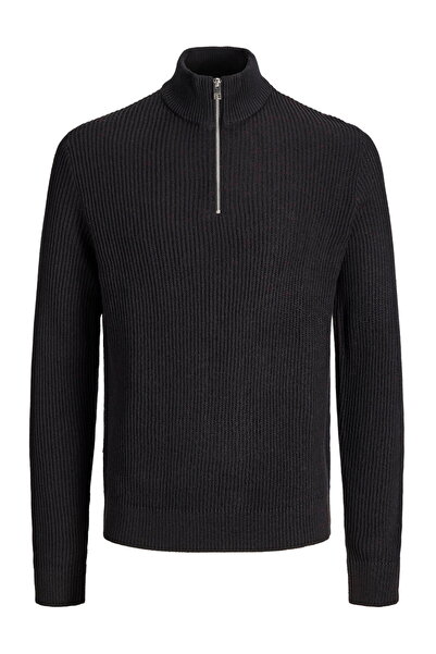 Jack & Jones Men's Stand Collar Zippered Knit Sweater - Pannel