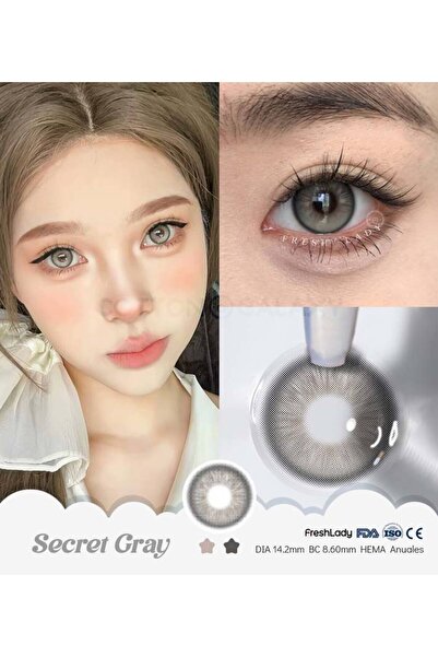 Fresh Lady FreshLady 14.00mm Colored Contact Lenses Secret Gray