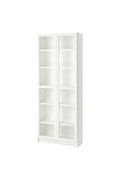 OEM Bibliotecă 80x30x202 cm alb BILLY / OXBERG Biblioteci