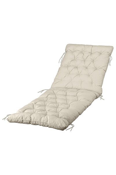 OEM Pernă șezlong, exterior 190x60 cm gri deschis-bej KUDDARNA Perne scaune p...