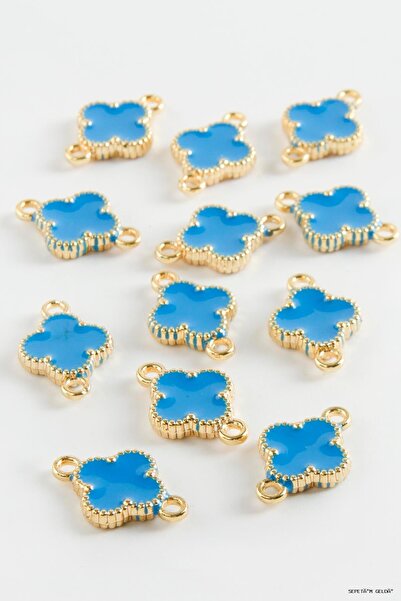 ZERO LAND Spt-Gld Flower Double Handle Enamel Bracelet and Pendant Horse 1 (1...