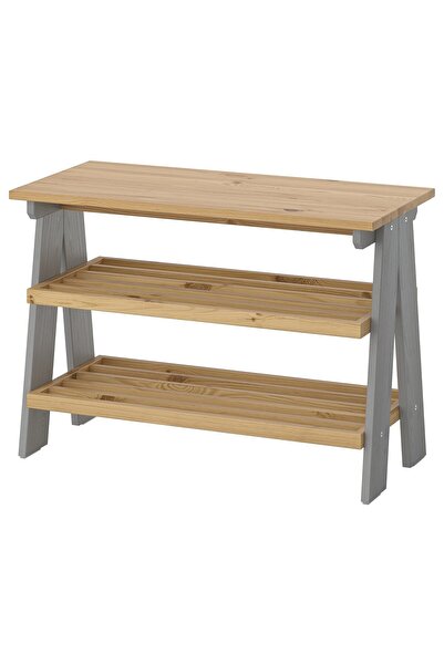 OEM Bancă depozitare pantofi 80x38x56 cm gri KALLSÖ Bănci pentru hol