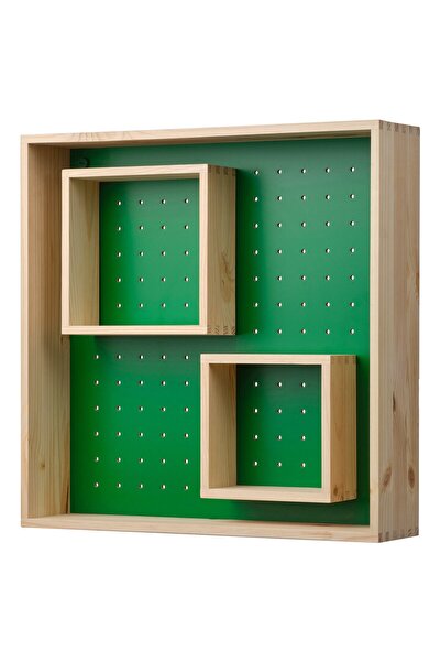 OEM Etajeră 45x45 cm pin/verde SKOGSMOSAIK Poliţe fotografii