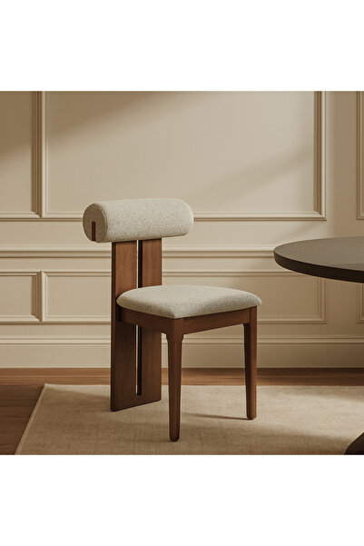 Baytonia Dallas Dining Chair - Gray and Brown