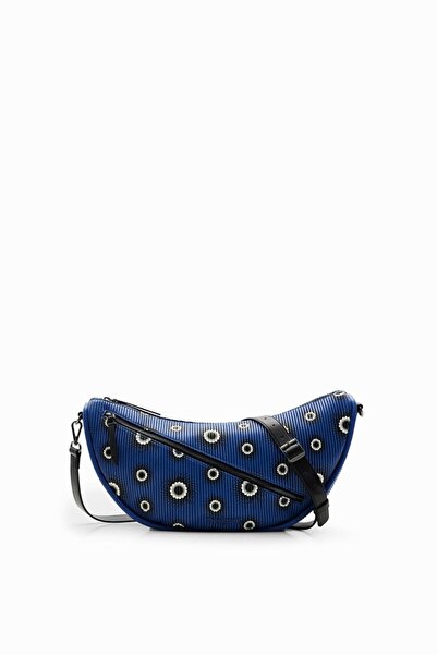 Desigual Geanta dama, de umar, Merxilini Kuwait, tip baguette, Albastru