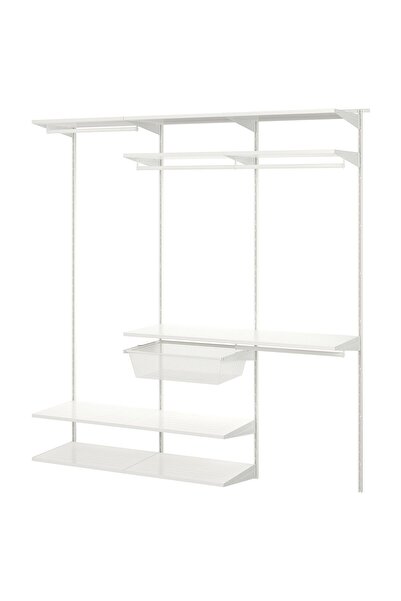 OEM Combinație dulap 187x40x201 cm alb BOAXEL Combinaţii de depozitare BOAXEL