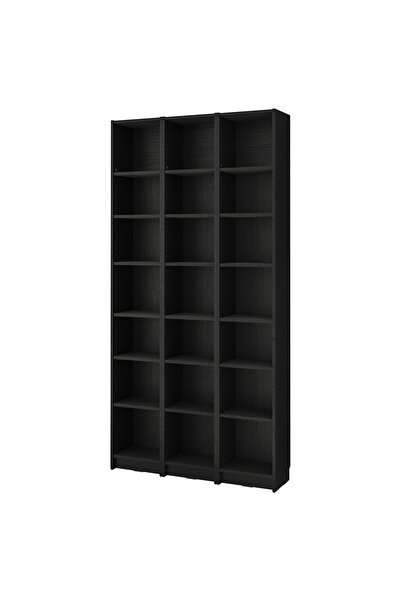 OEM Combinație bibliotecă+unități supl 120x28x237 cm negru aspect stejar BILL...