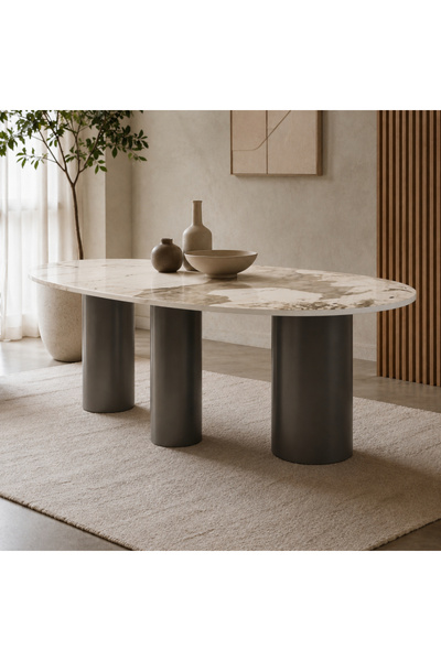Baytonia Dining Table for 6 People, 180 cm Wide.