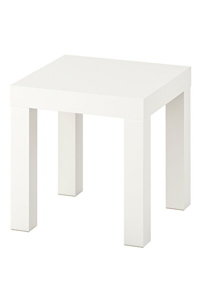 OEM Măsuță auxiliară 35x35 cm alb LACK Mese auxiliare