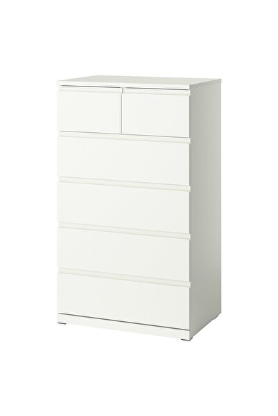 OEM Comodă 6 sertare 70x50x120 cm alb STORKLINTA Comode cu Sertare
