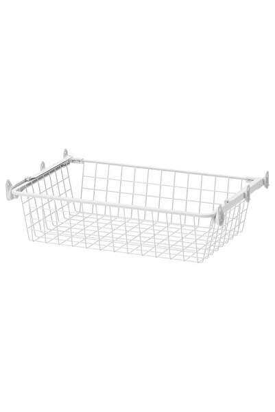 OEM Coş metalic+şină culisantă 60x42 cm alb ALTARLIDEN Organizatoare de inter...
