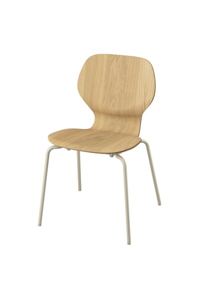 OEM Scaun frnr stjr/tubular metalic/gri deschis-bej SKÅLSTA Scaune sufragerie