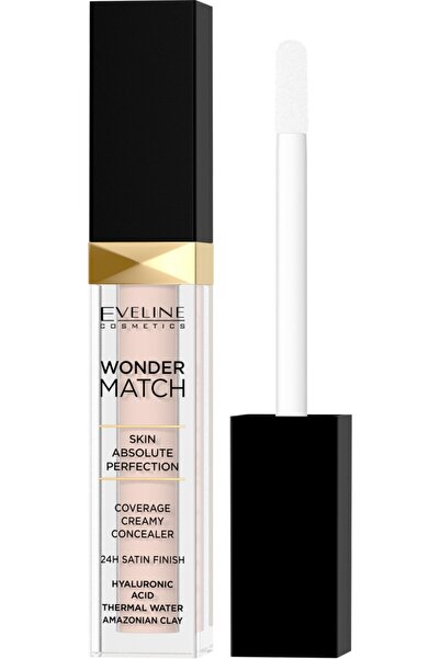 Eveline Wonder Match Corector Lichid pentru Față și Ochi - 00 Ivory Cool 6.8ml