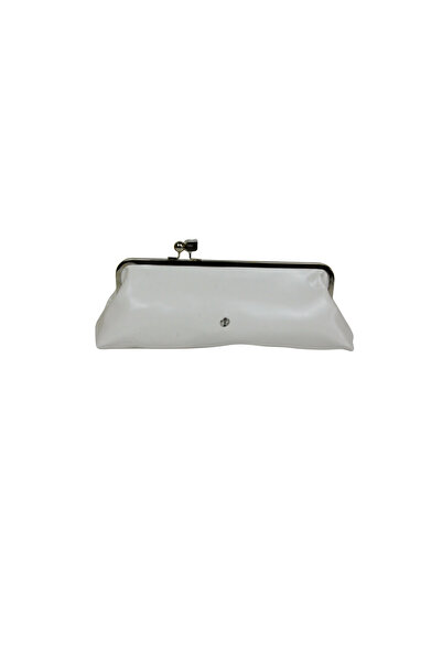 dukidasoturkiye Duki Daso White Patent Leather Women's Portfolio Clutch Bag w...