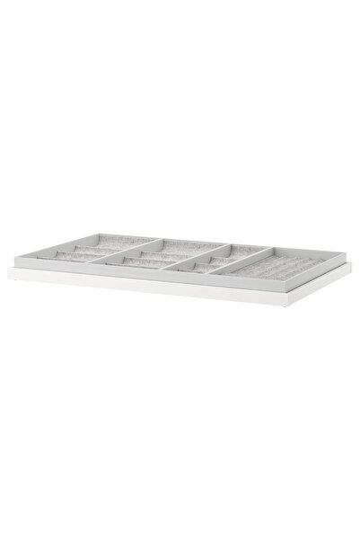 OEM Tavă culisantă cu organizator 100x58 cm alb KOMPLEMENT PAX organizatoare ...