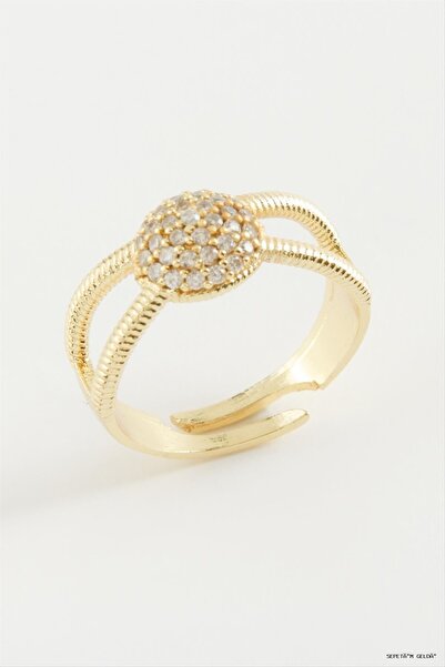 ZERO LAND Spt-Gld Round Stone (112841) Ring Yellow
