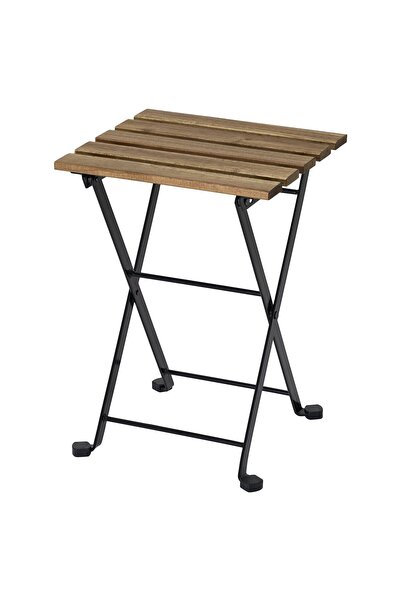 OEM Taburet 30x42 cm negru/maro deschis vopsit TÄRNÖ Scaune de exterior pentr...