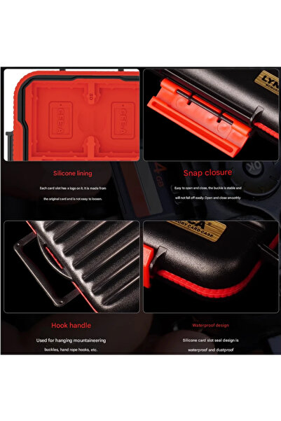 PDX KH6C Storage Memory Card Case for SD / CF-express A / CF-express B Cards