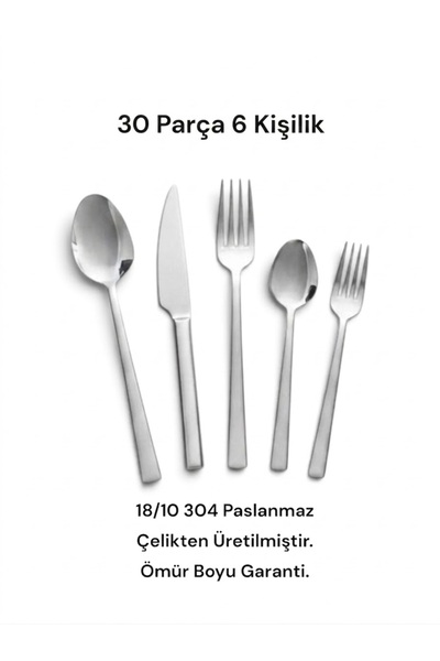 Royal Bursa 6-Person 30-Piece Boxed Cutlery Set