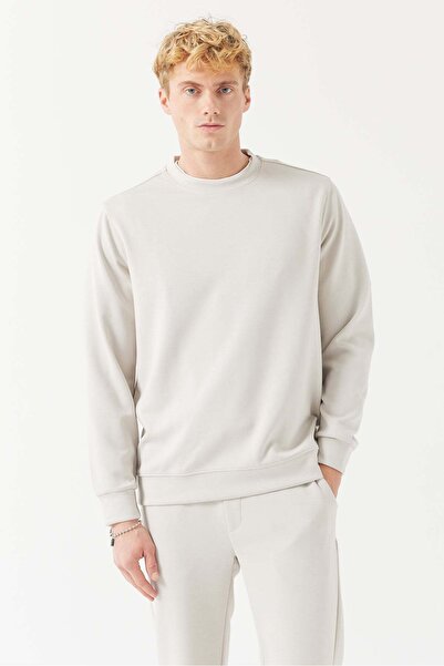 PAULMARK Erkek Bisiklet Yaka Basic Sweat Üst