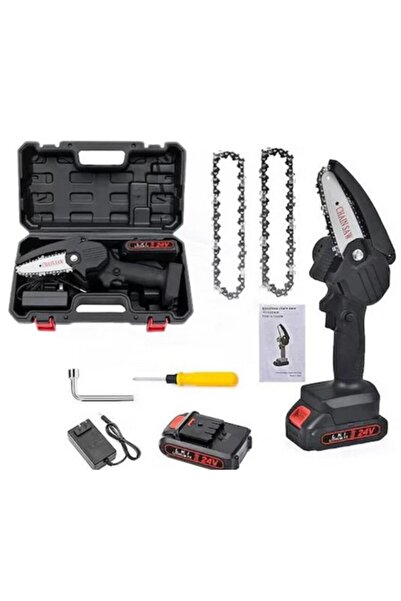OEM 1X LANT, SET Mini drujba (fierastrau) 6", cu 2 acumulatori
