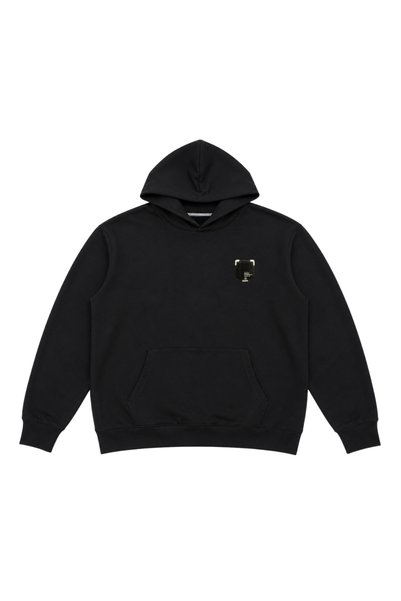 BattalModa Men's Large Size Black Two-Thread Pursuit Sweatshirt 3Xl-4Xl-5Xl-6Xl