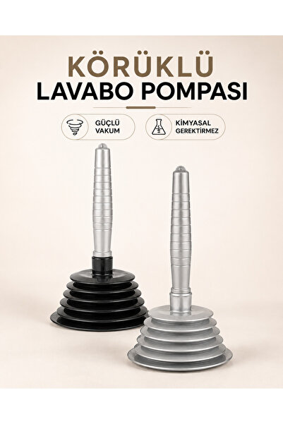 Körüklü Lavabo Pompası -Güçlü Vakumlu Lavabo Ve Gider Pompası 1 Adet.