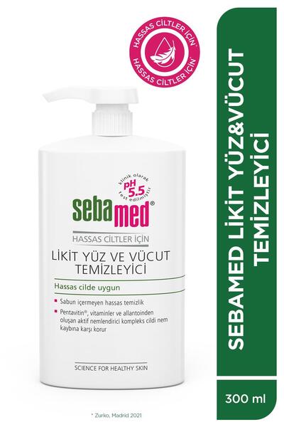Sebamed Yüz ve Vücut Temizleme Jeli 300 ml Hassas Ciltler İçin Pentavitin Nem...