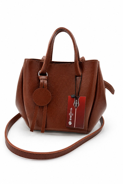 Sellini Liva Women's Magnet Cover Tan Hand and Shoulder Bag