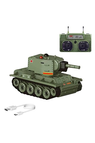 scntoys Uzaktan Kumandalı Mini Askeri Tank 9 Kanal Kızıl Ötesi Savaş Özellikl...