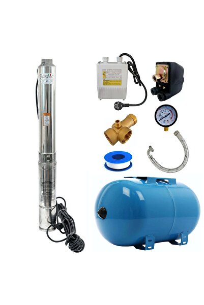 OEM Kit hidrofor 50L cu pompă submersibilă Zinith 4STM807, 1,65 kW, 80 m, 266...