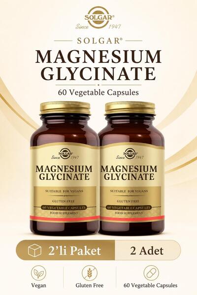 Solgar Magnesium Glycinate 60 Kapsül 2 Adet