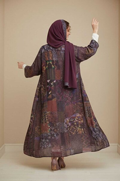 VELYNORA عباية باتشورك تراثية مطبوعة