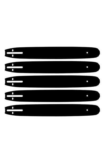 OEM Set 5 bucati Lame universale 32 DINTI 40CM PAS 325 pentru motofierastrau ...