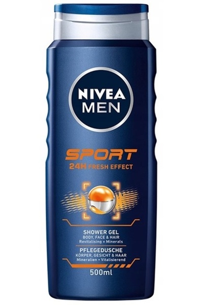 NIVEA Men Sport Gel de duș 3 în 1 pentru bărbați - Regenerant 500ml